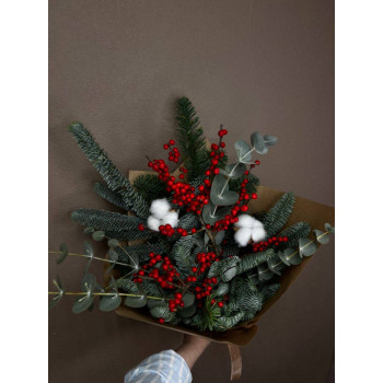 Букет "Еловая роза" Букет "Еловая роза"